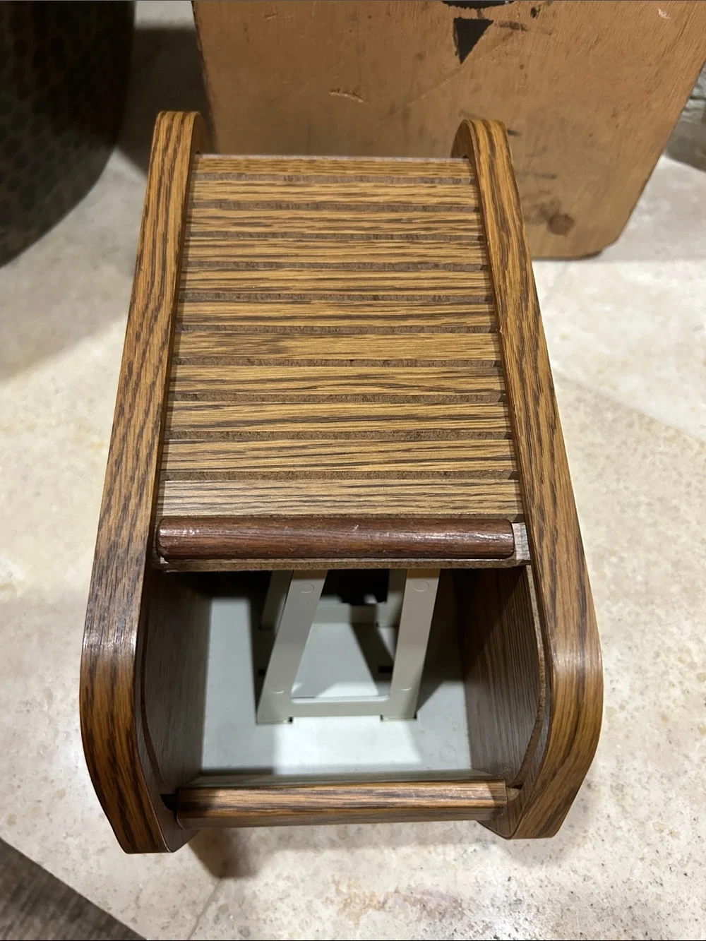 vintage Kalmar Designs tambour roll-top organizer